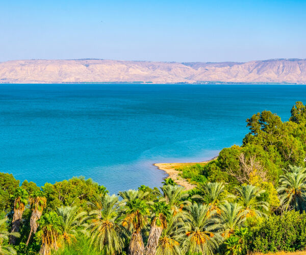 Sea Of Galilee From Mt Arbel Mindre Pix